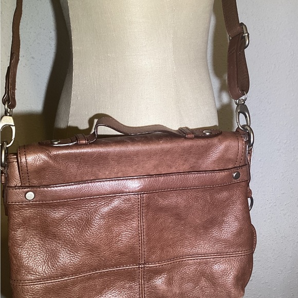 Fossil Maddox Top Handle Shoulder‎ Mini Briefcase Bag Purse Long Live Vintage - Picture 6 of 12